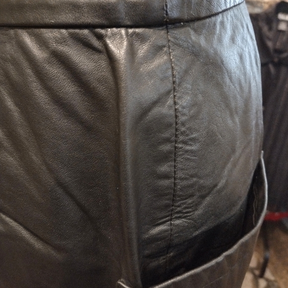 WEST BAY SPORT SKIRT BLACK LEATHER  , 12 - Picture 7 of 7